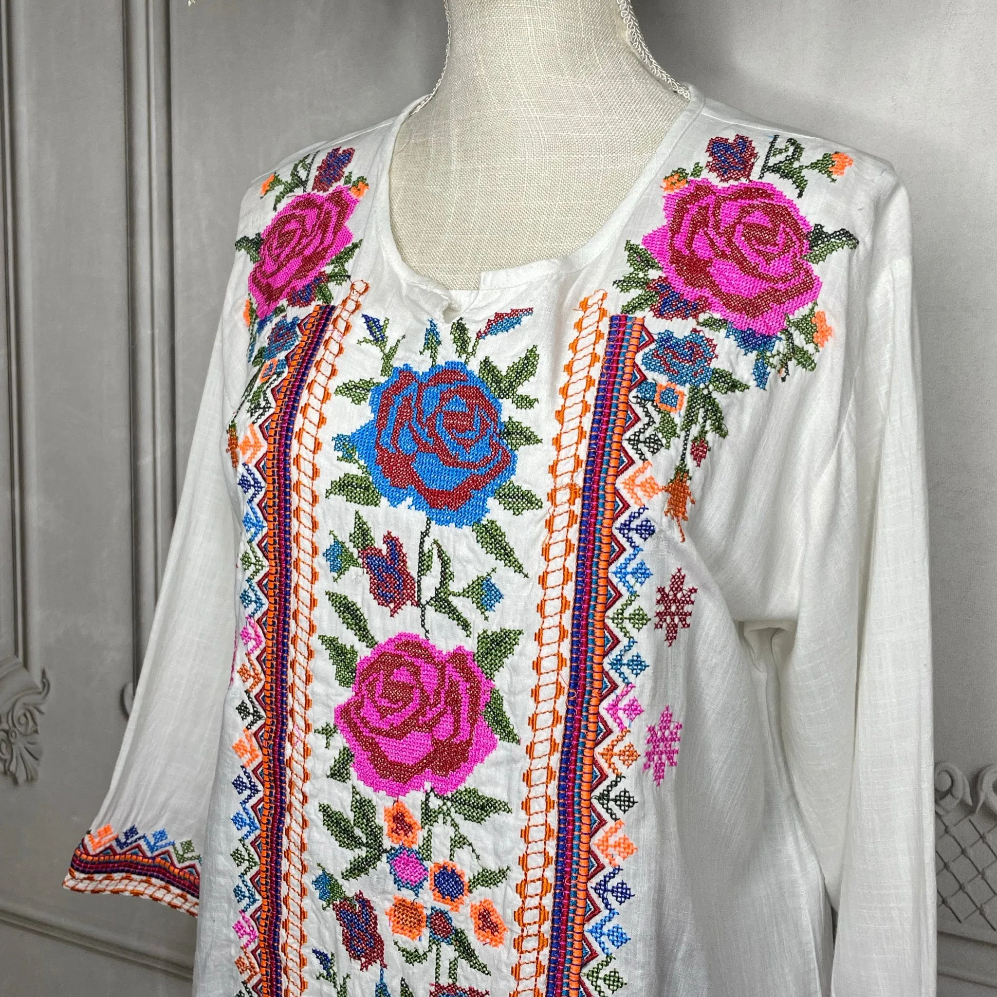 Cross Stitch Mexican Tunic