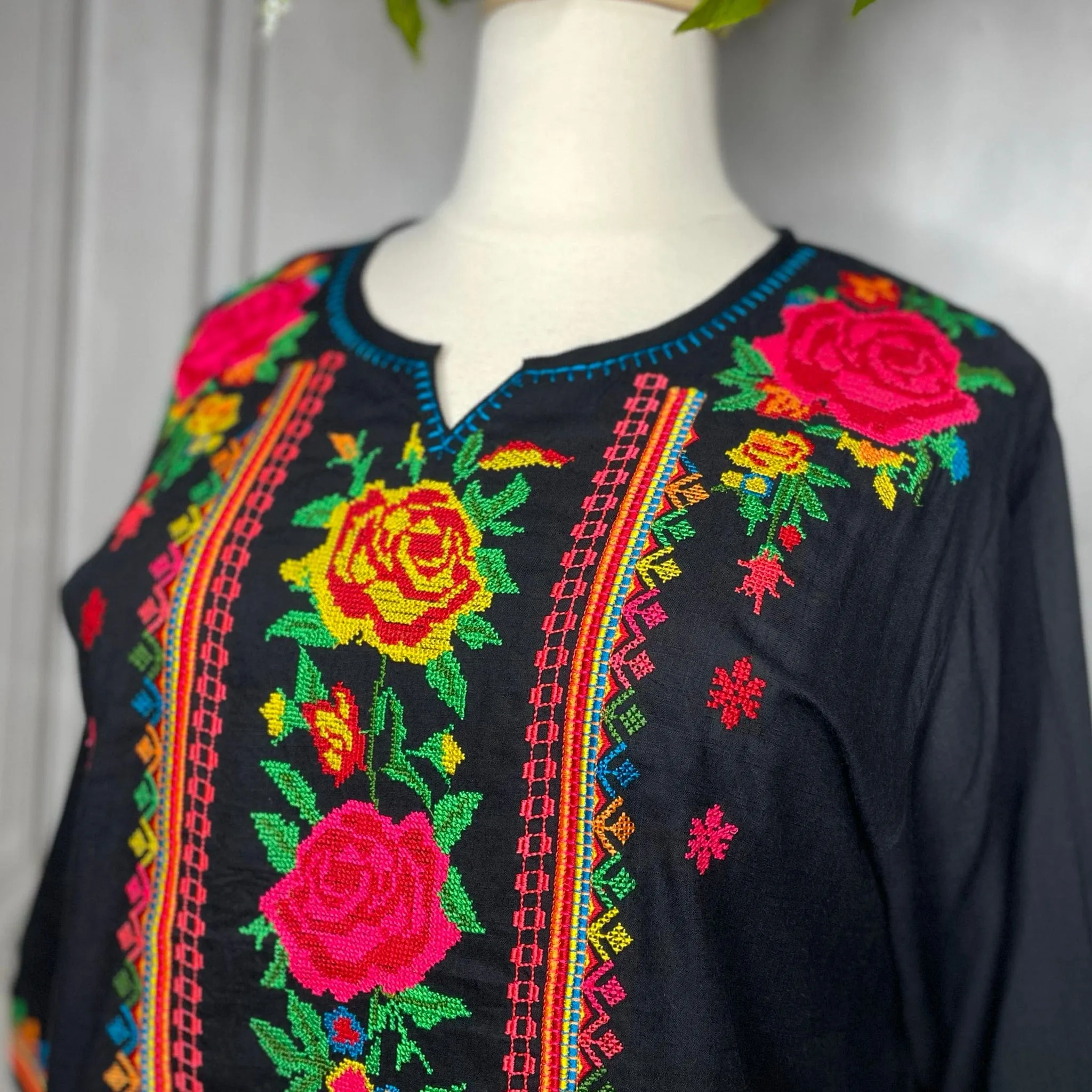 Cross Stitch Mexican Tunic