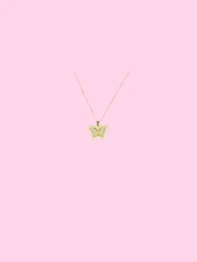 Crystal Clear Butterfly Necklace