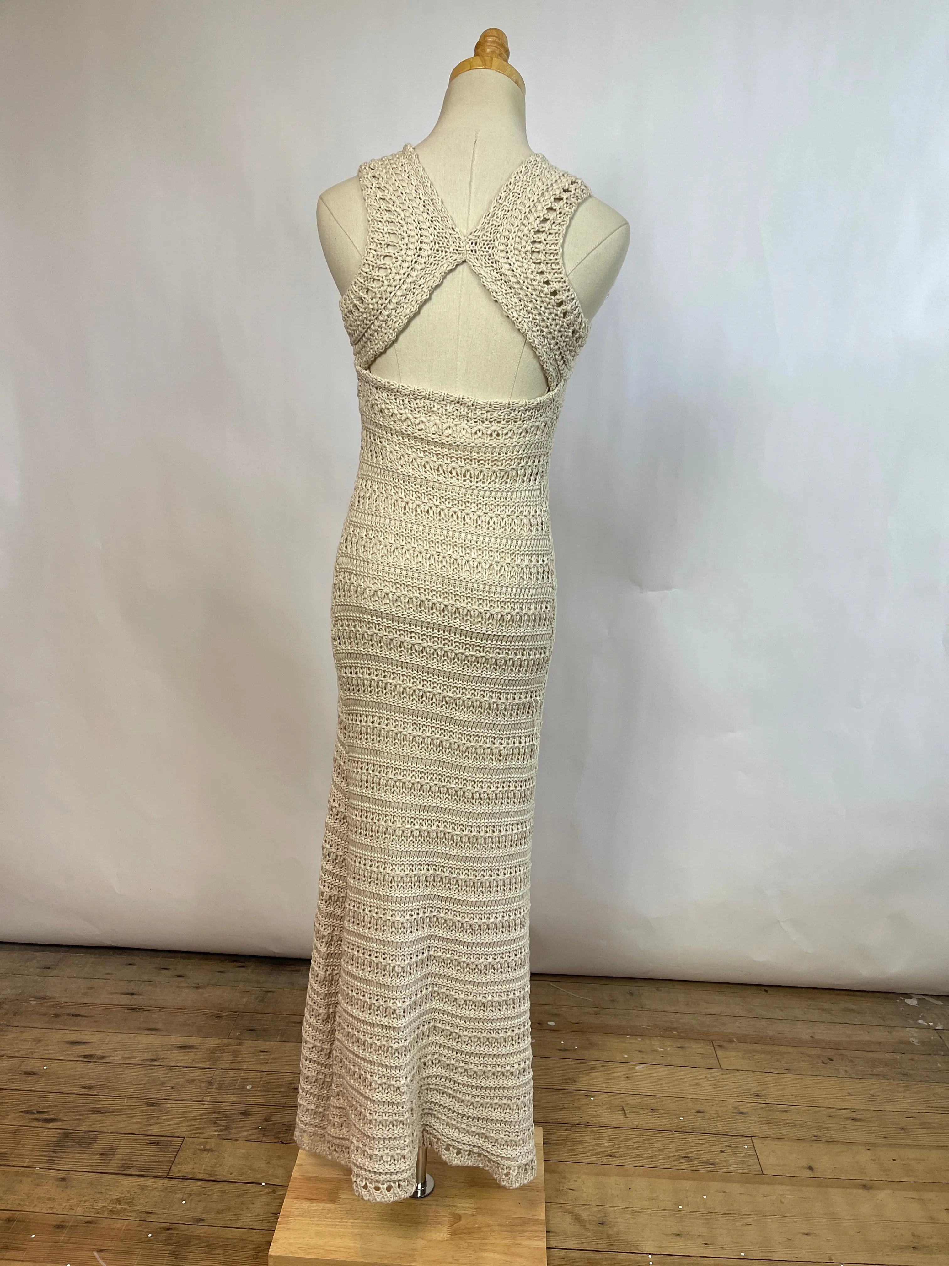 Dee Elly Crochet Maxi Dress (S)