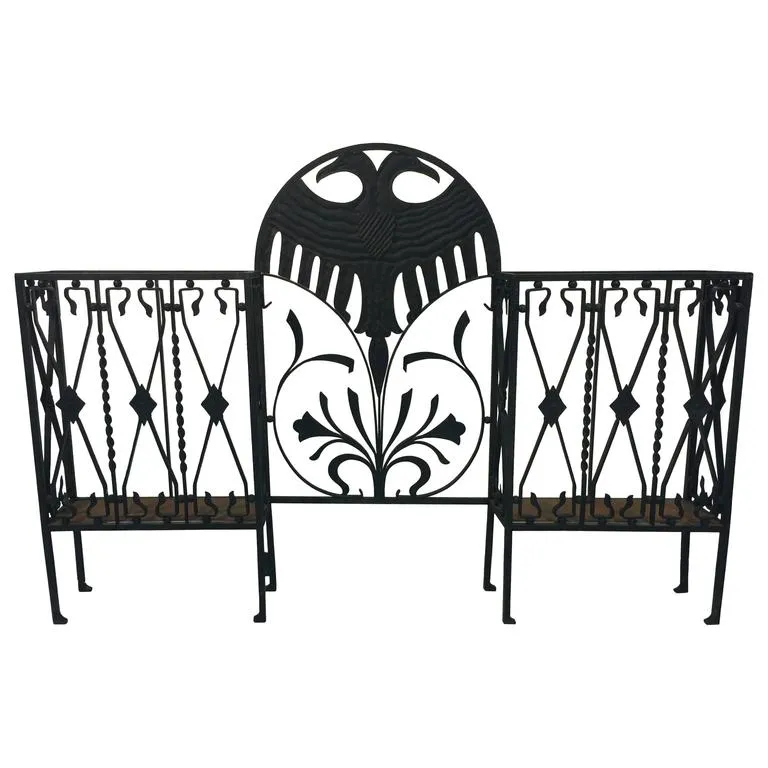 Diederich Style Iron Hall Tree or Umbrella Stand