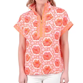 Emily McCarthy Poppy Top - Floral Crochet