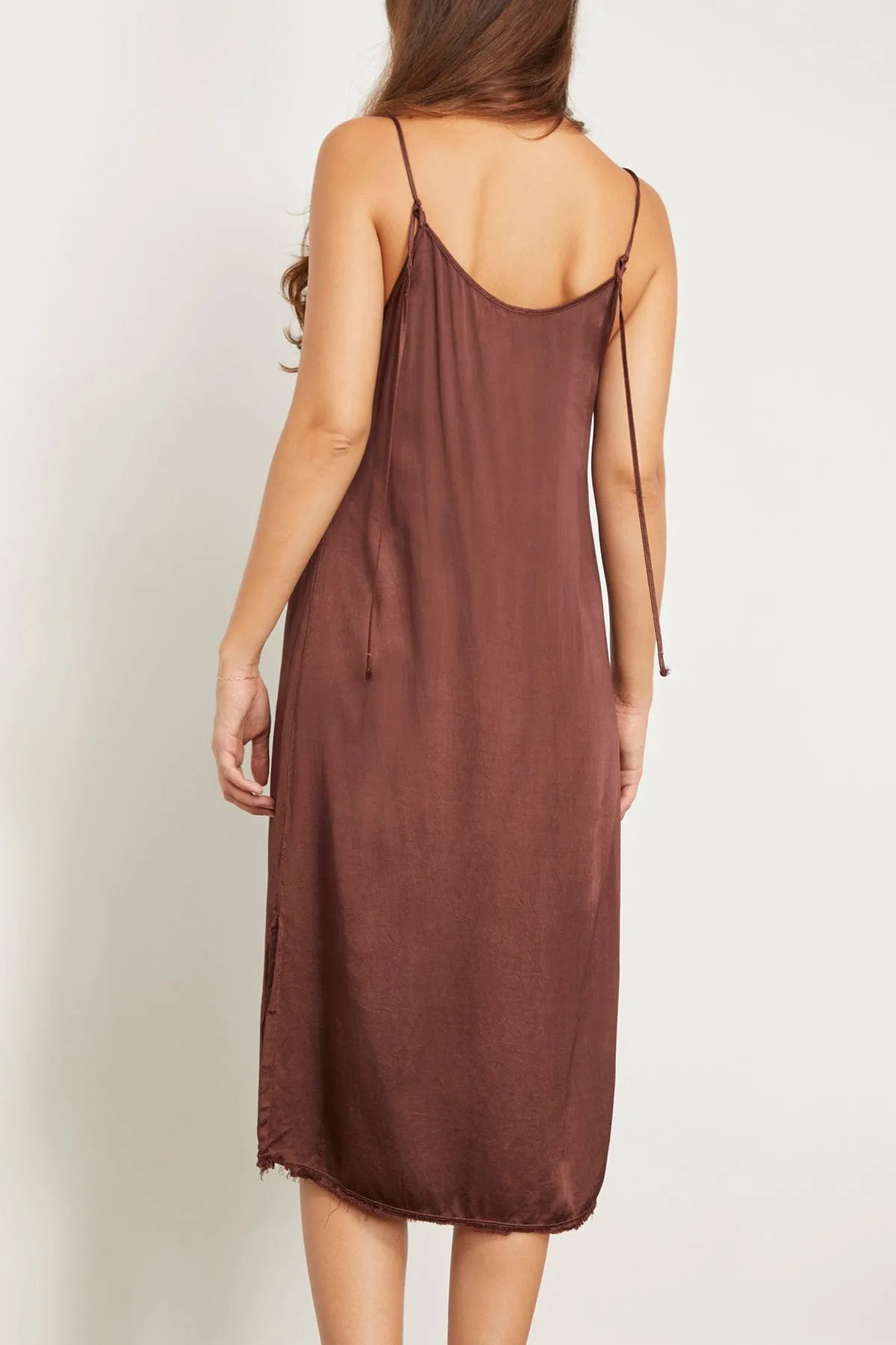 Eve Slip Dress in Chocolate