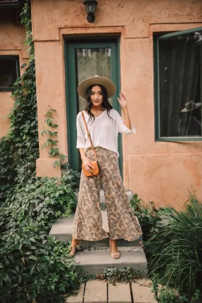 Fallen Leaves Wide Leg Pants - On Hand