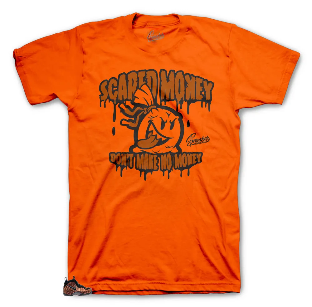 Foamposite Hyper Crimson Shirt - Scared Money - Orange