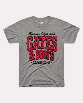 Gates & Son's Bar-B-Q Vintage Grey T-Shirt