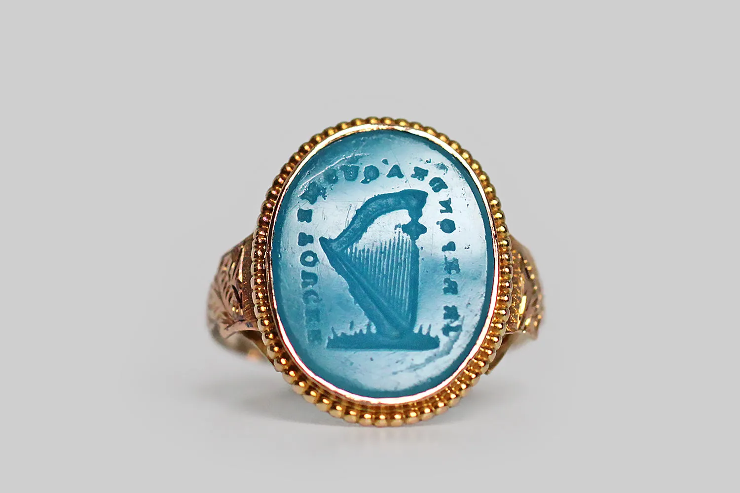 Georgian I Respond Tassie Seal Signet Ring