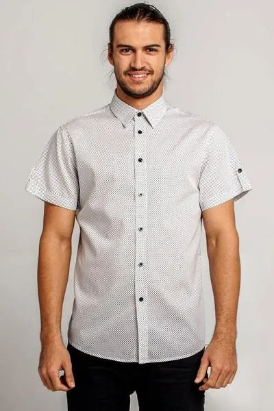 HARRISON Men's Spot Shirt - Long or Short Sleeve