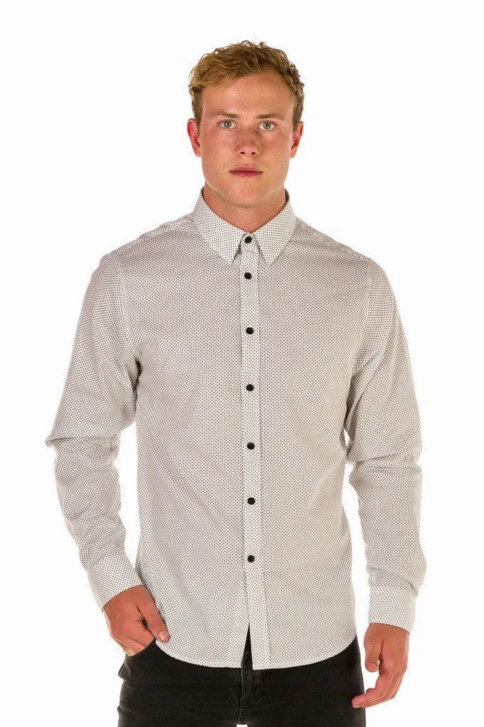 HARRISON Men's Spot Shirt - Long or Short Sleeve