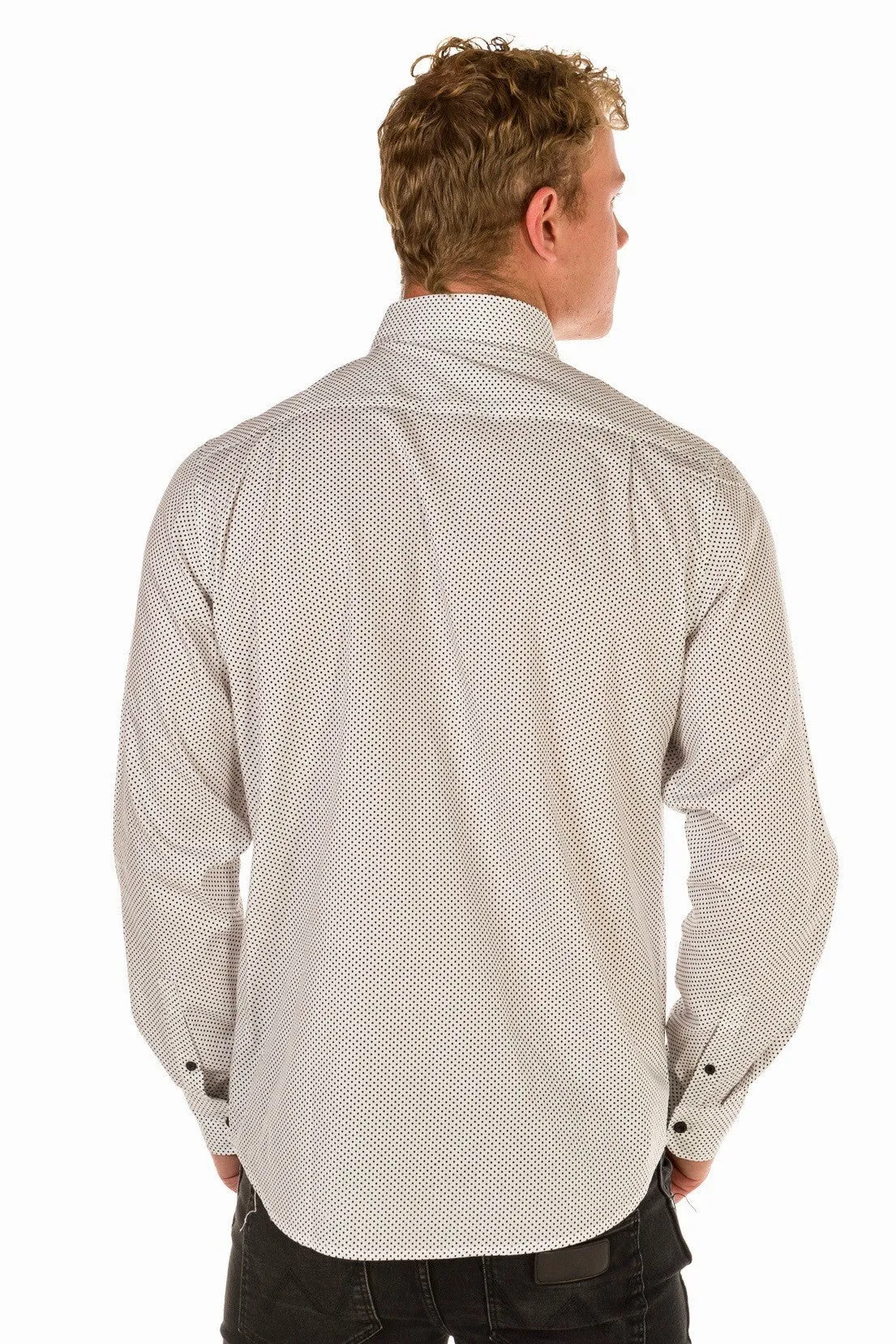 HARRISON Men's Spot Shirt - Long or Short Sleeve