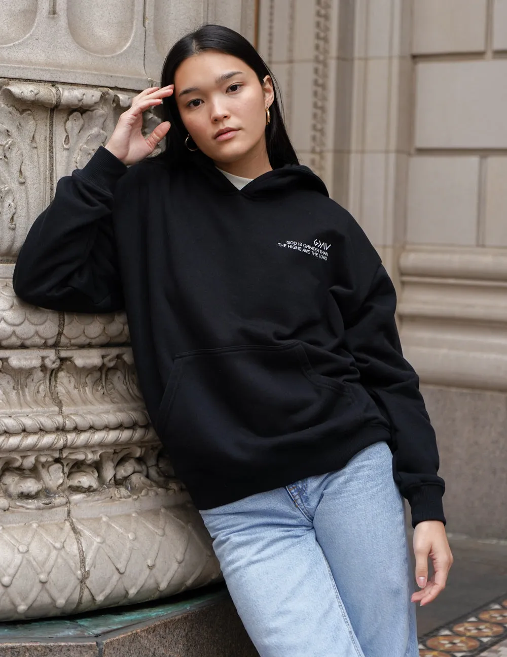 Highs and Lows Black Unisex Hoodie