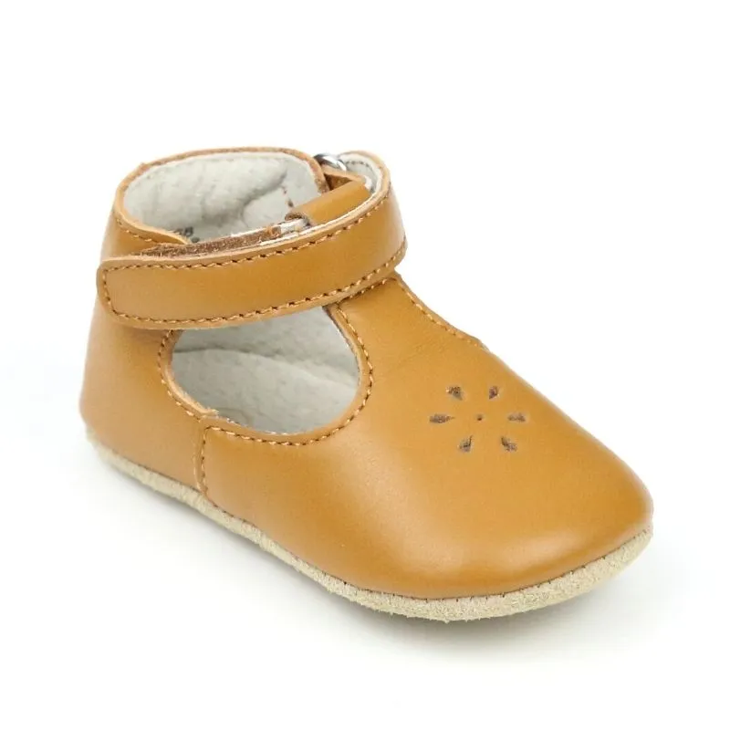 Infant Girls Lisette Napa Leather Mary Jane Crib Shoe