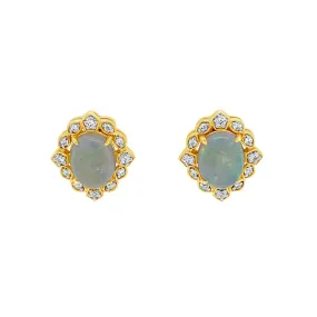 Irisa by Martin Binder Opal & Diamond Earrings