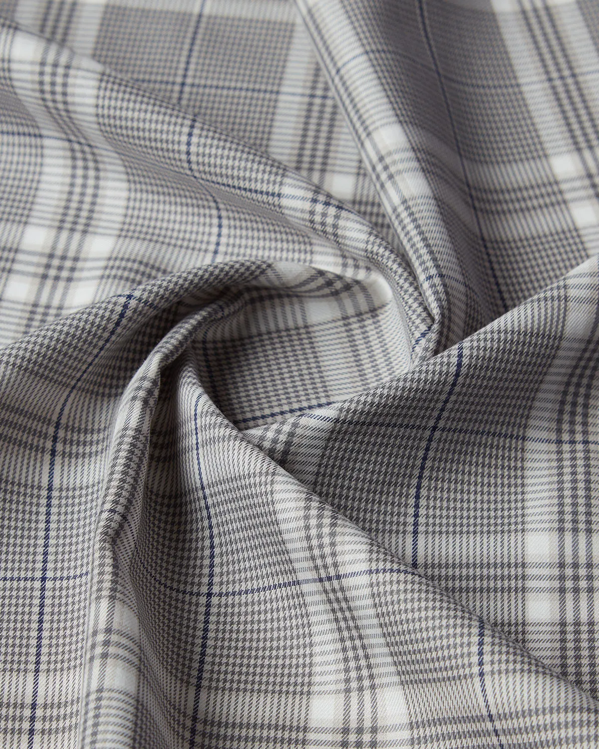 Japanese Pewter Checked Shirt