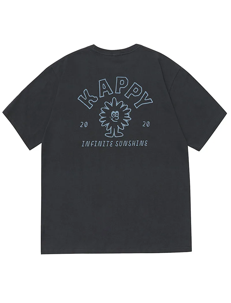 Kappy Sunshine T-Shirt Dark Grey