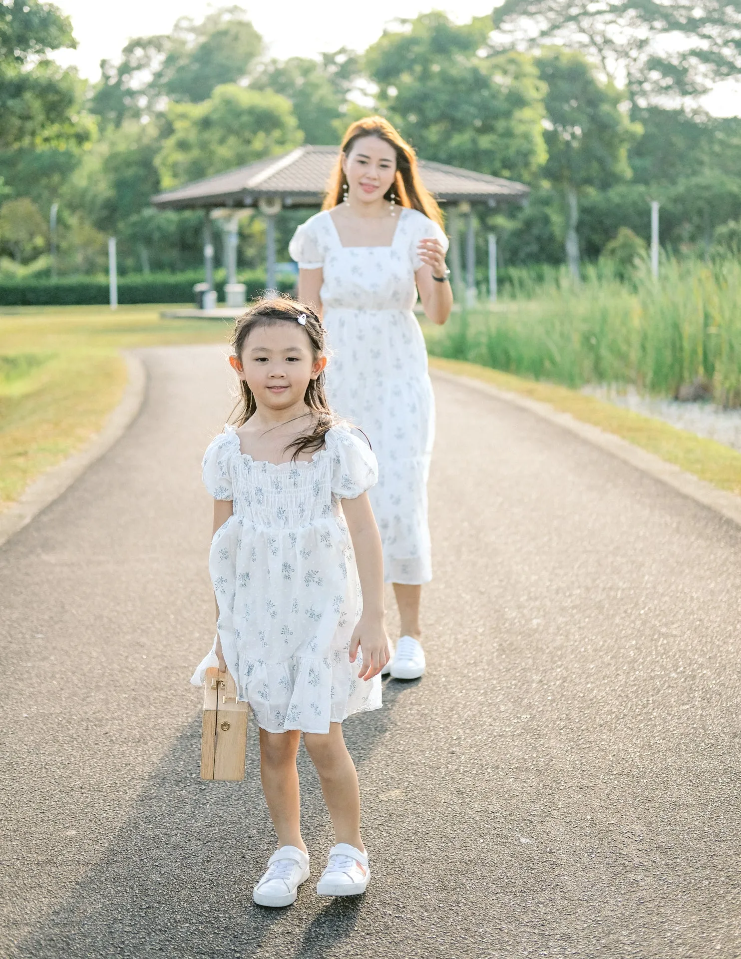 *KIDS* Mikaela Dress in Blue Floral