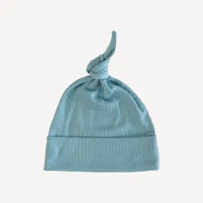 knot hat | blue smoke | modal skinny rib