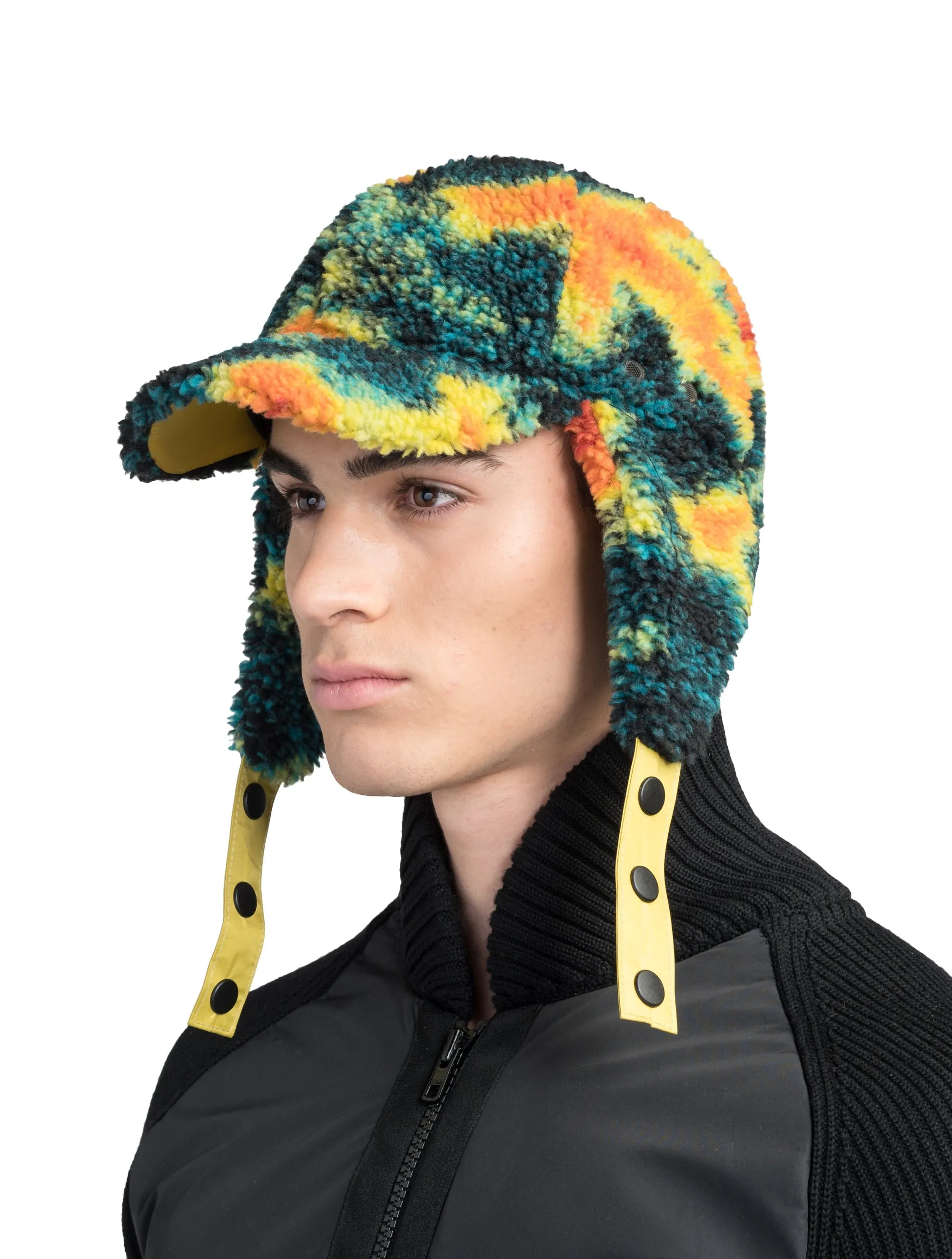 Knox Unisex Berber Ball Cap with Ear Flaps