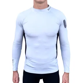 Long Sleeve Rash Top - Silver/Black