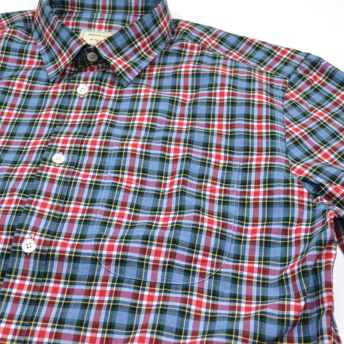 Maison Kitsuné - Check Classic Shirt - Red / Blue / Green