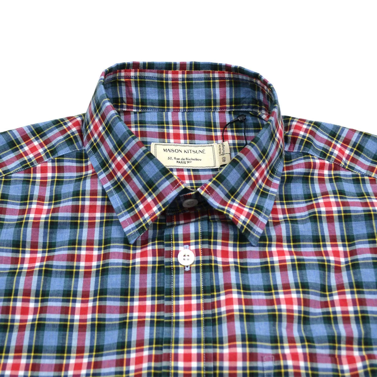 Maison Kitsuné - Check Classic Shirt - Red / Blue / Green