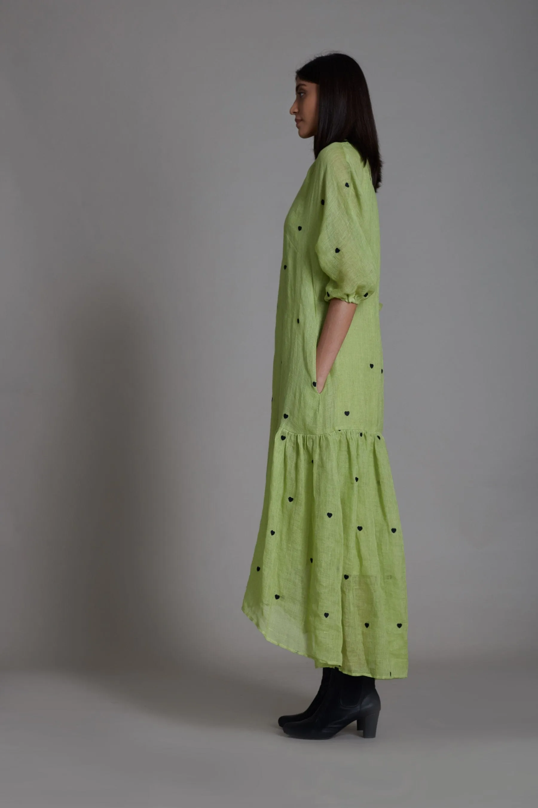 Mati Queen of Hearts Dress-Green