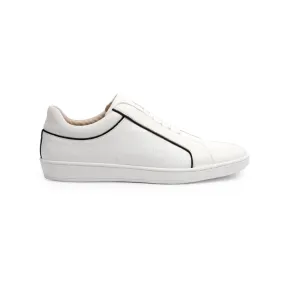 Men's Duke White Black Leather Sneakers 05291-009