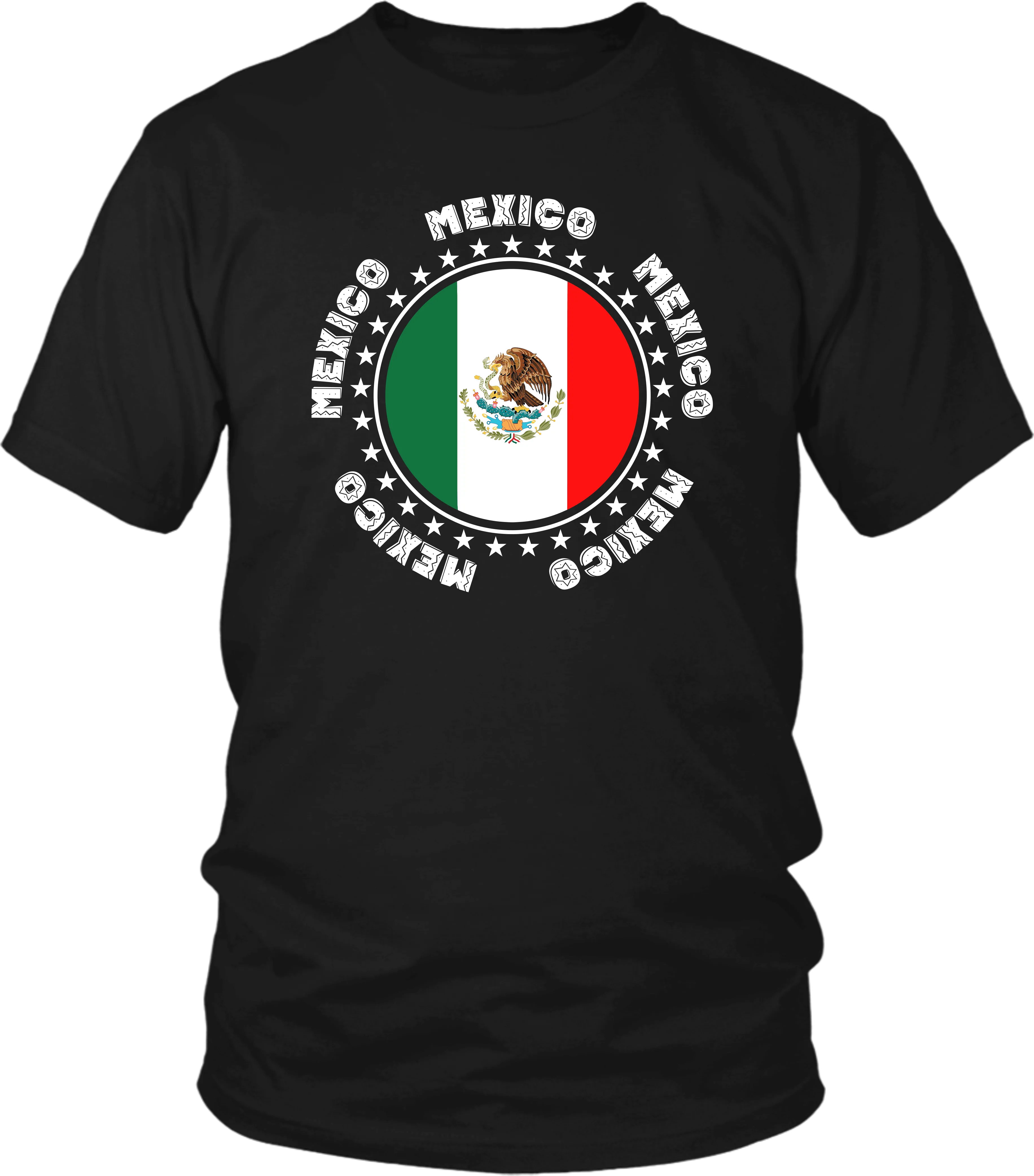 Mexico Spirit Shirt - Mexico Flag Casual Men's T-shirt