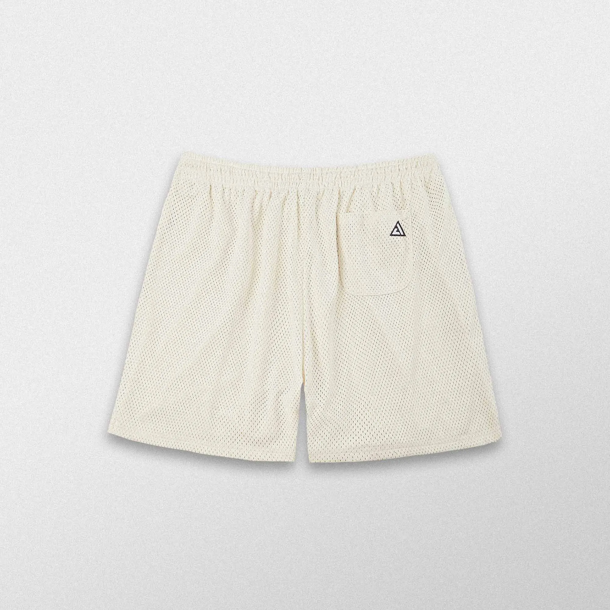 Micro Logo Mesh Short - Cream