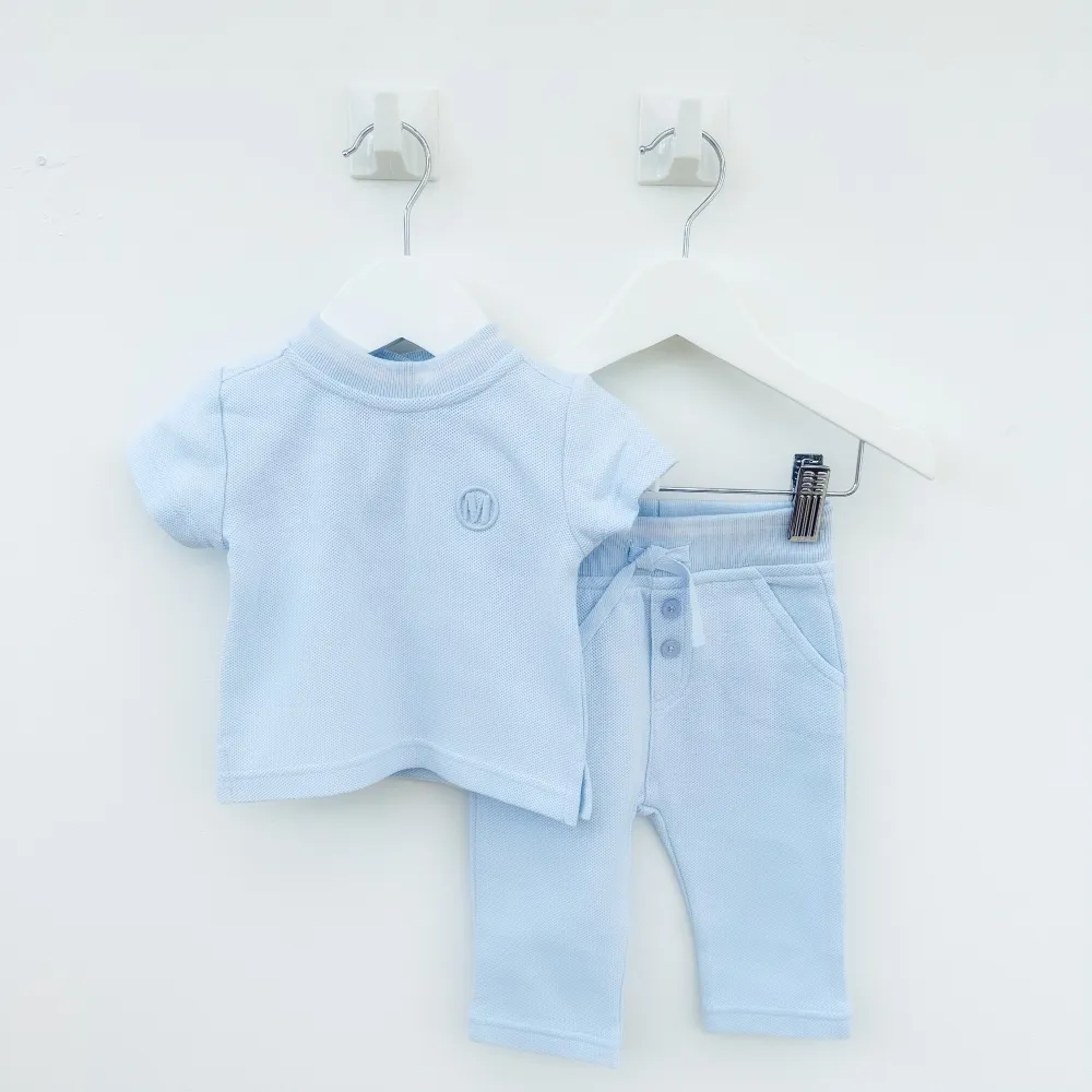 Mintini Boys Blue Top & Trousers