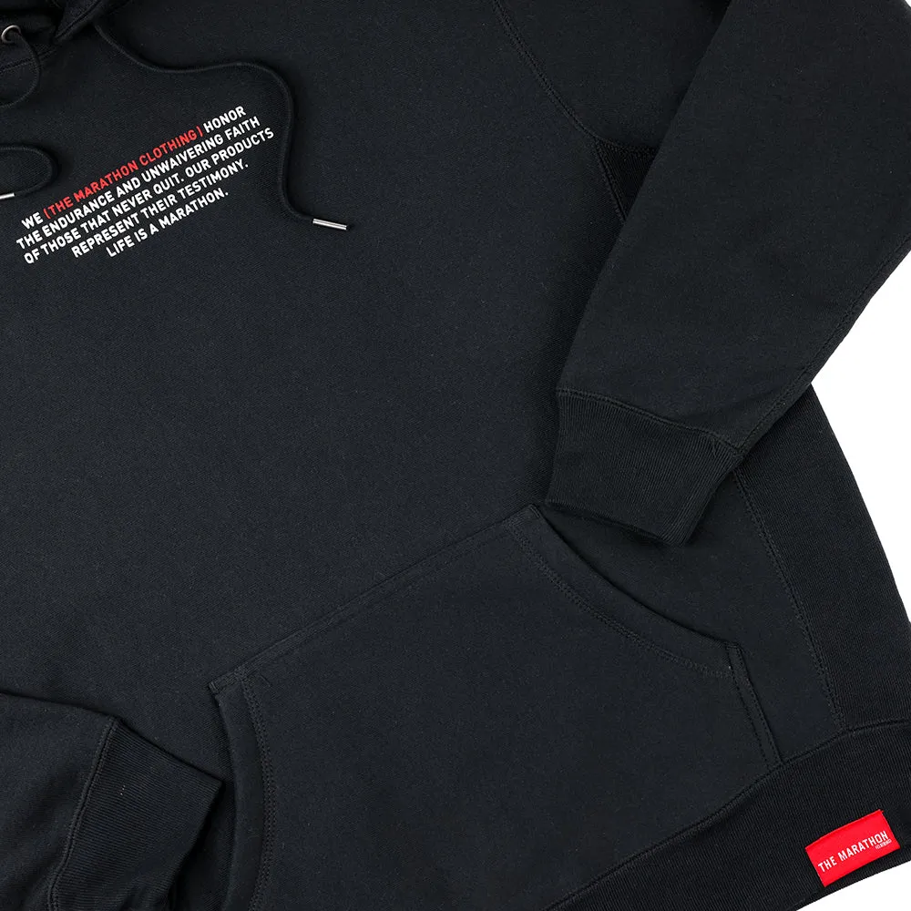 Mission Statement Hoodie - Black