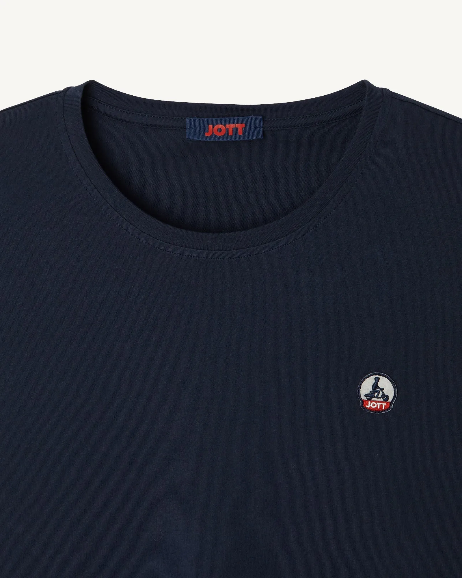 Navy Rosas crew-neck T-shirt