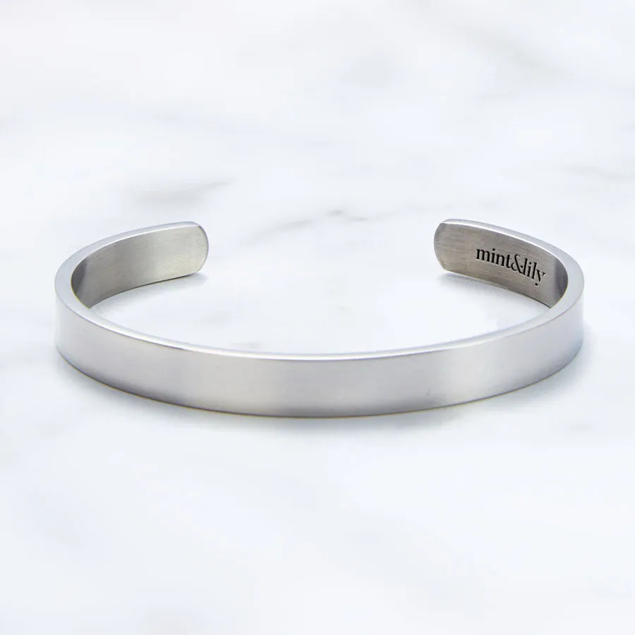 Not Sisters By Blood But Sisters By Heart Personalizable Cuff Bracelet