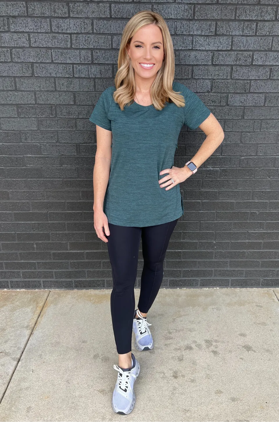 Nursing Workout T-Shirt 2.0 - Deep Sea