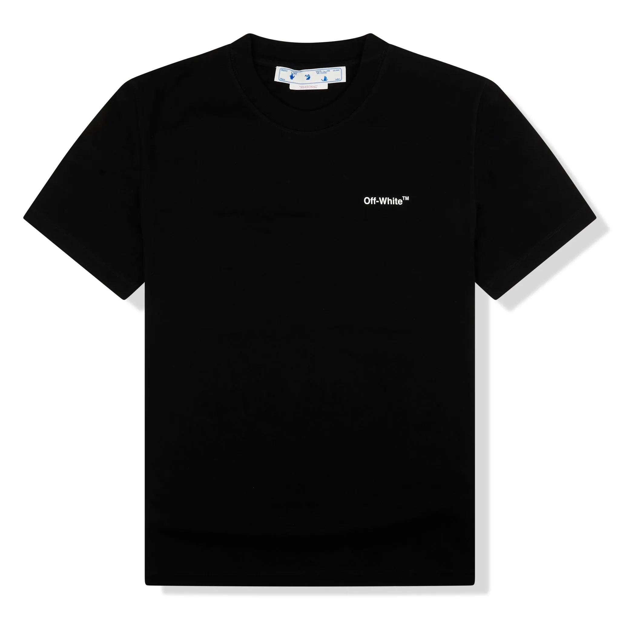 Off-White Waves Diagonals Black T Shirt