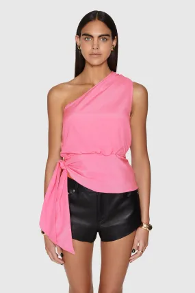 One Shoulder Tie Top