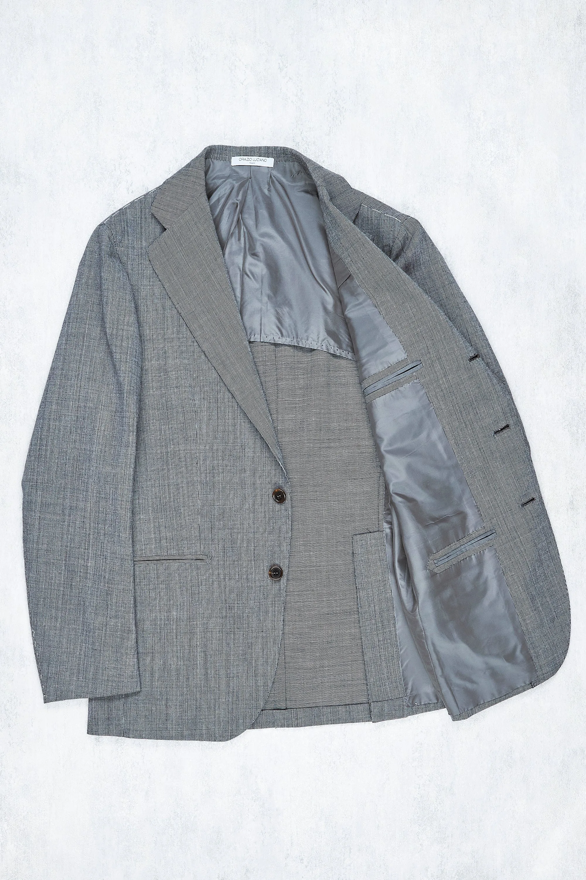 Orazio Luciano Grey Fox Brothers Wool Summer Sportex Suit