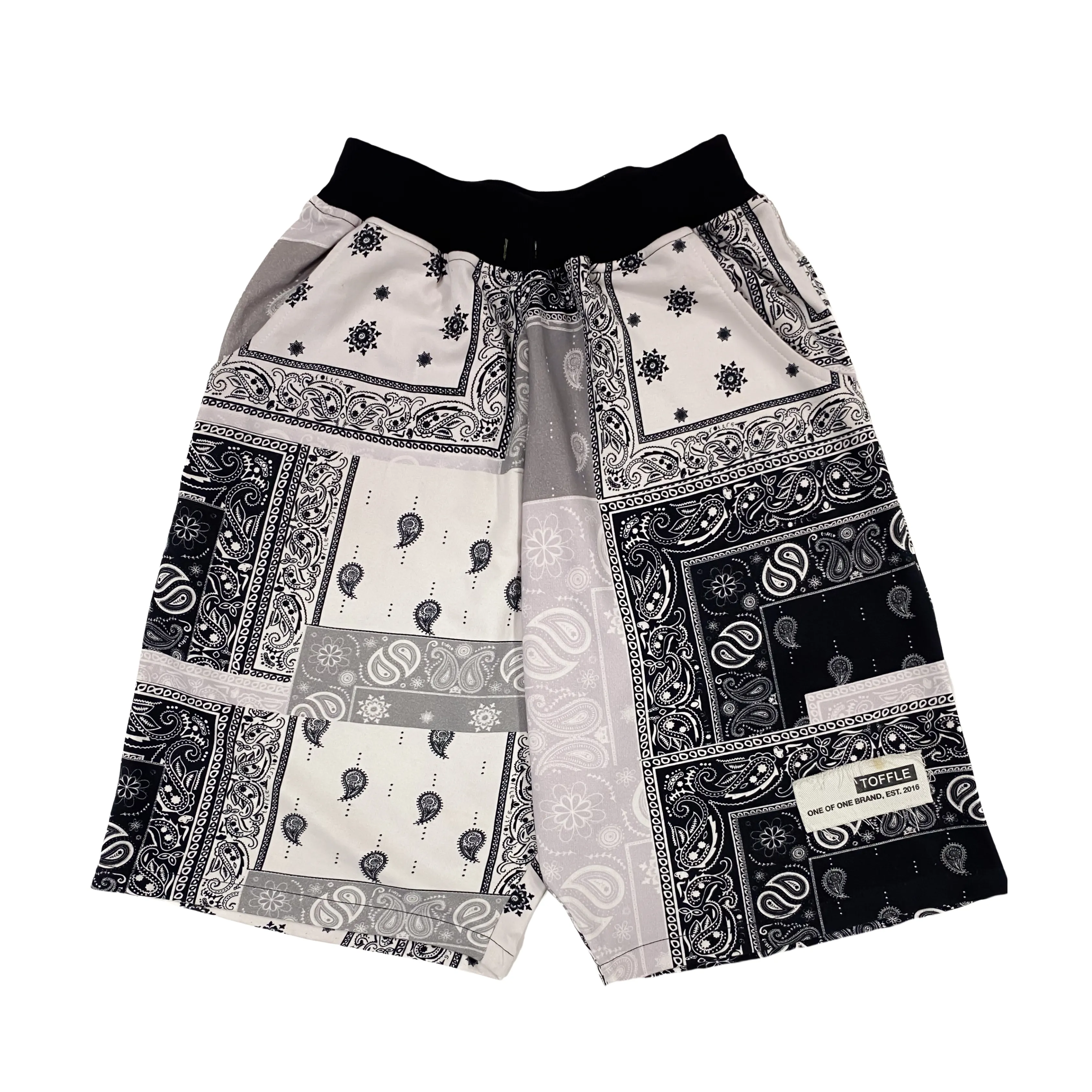 Paisley Black Shorts