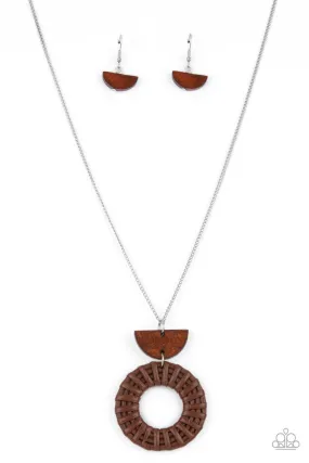 Paparazzi Homespun Stylist - Brown Necklace