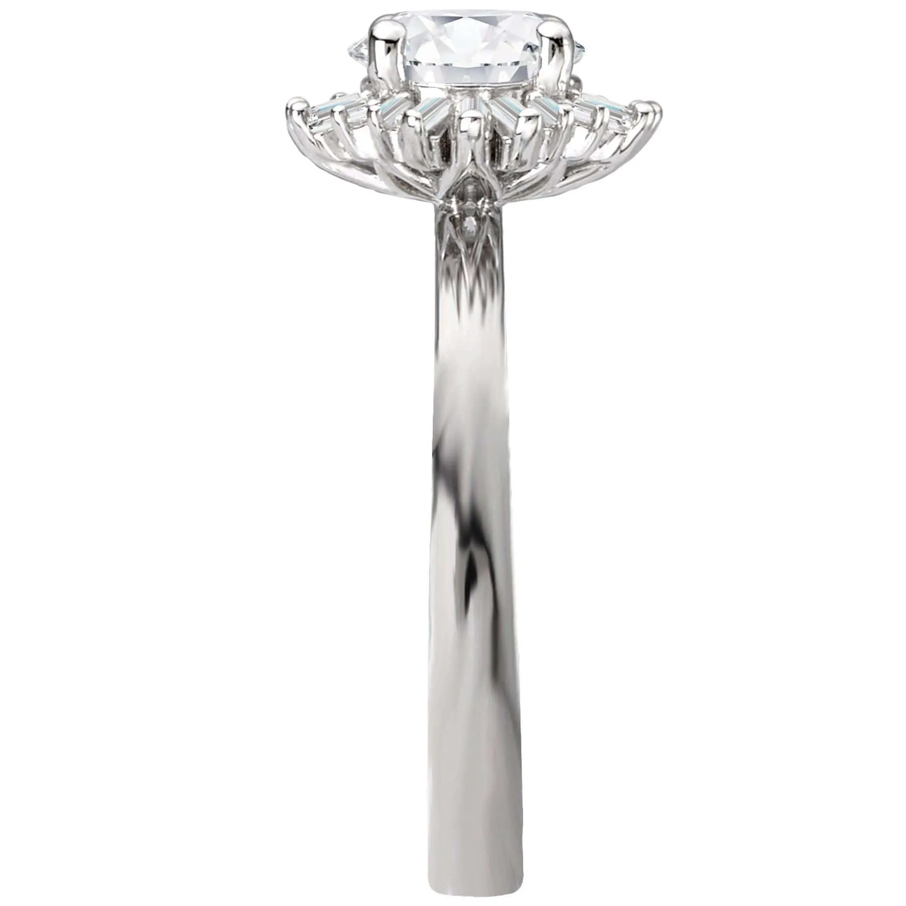 " The  Avalon" Halo Semi-Mount Diamond Ring