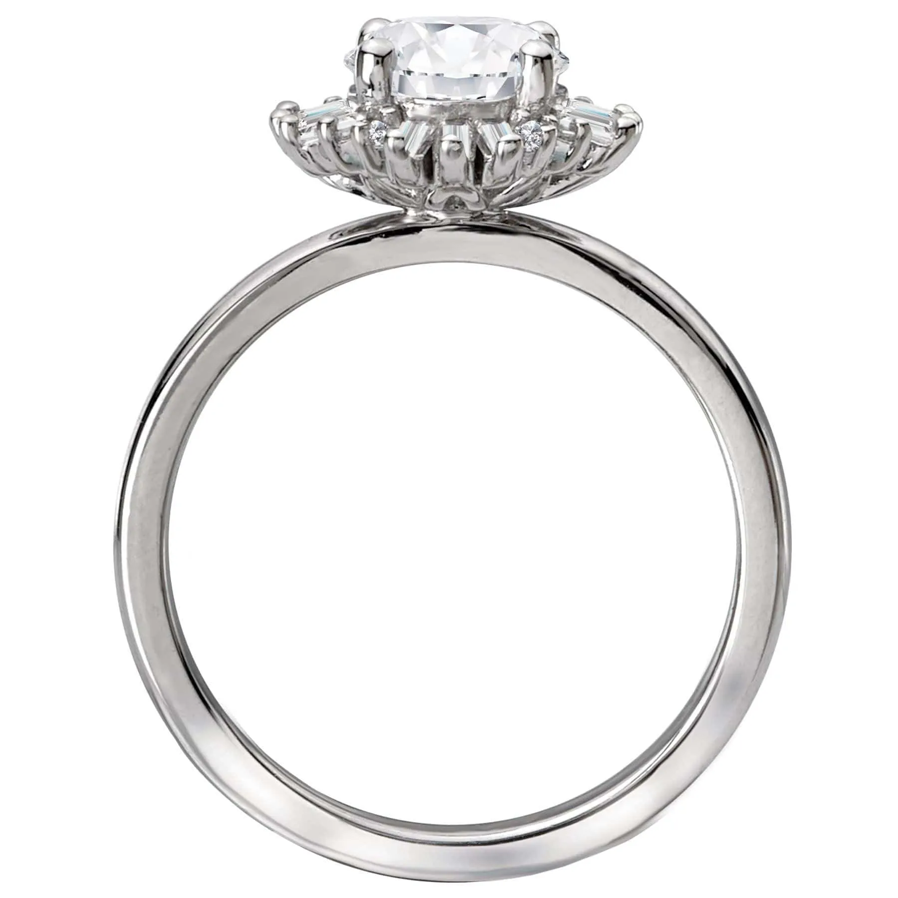 " The  Avalon" Halo Semi-Mount Diamond Ring