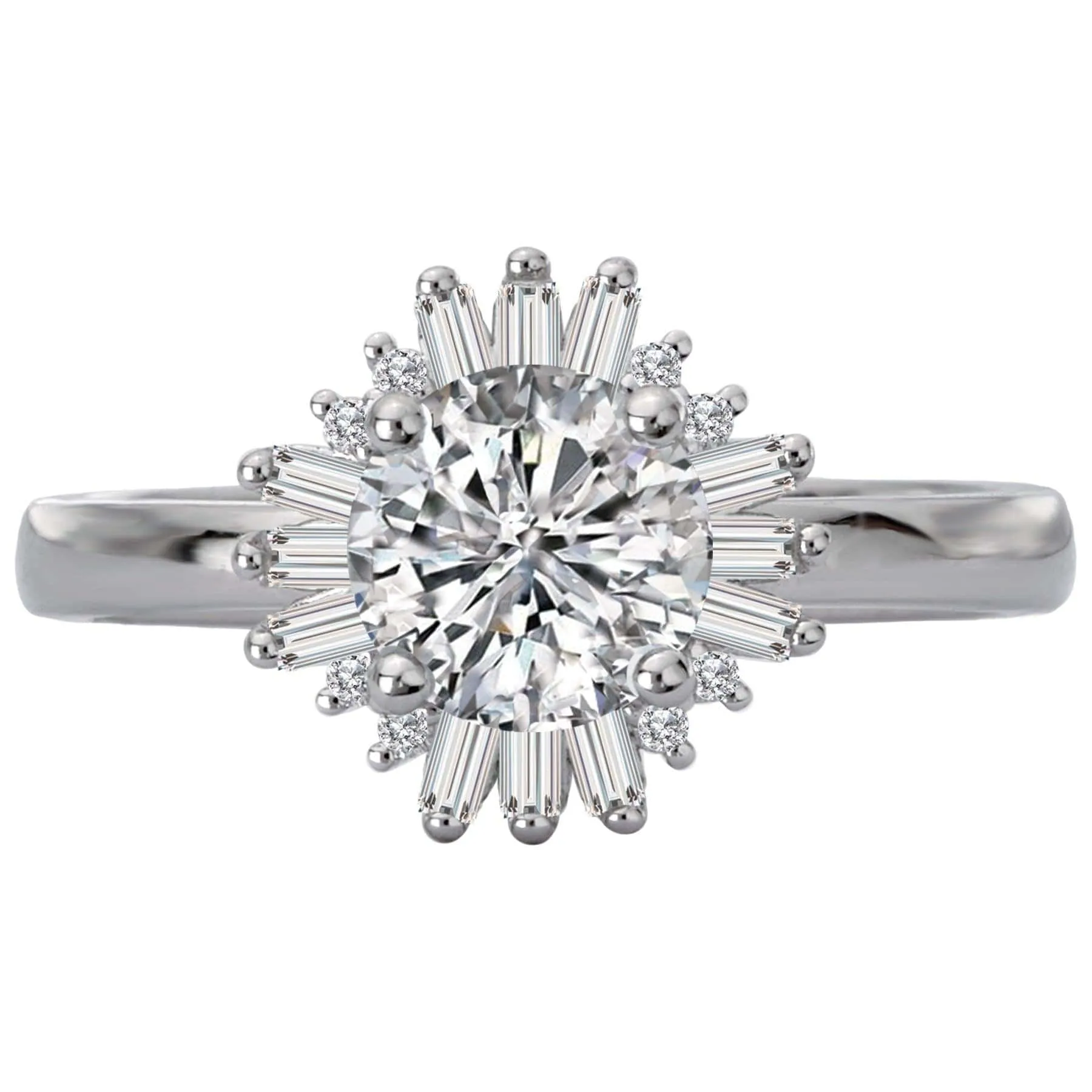 " The  Avalon" Halo Semi-Mount Diamond Ring