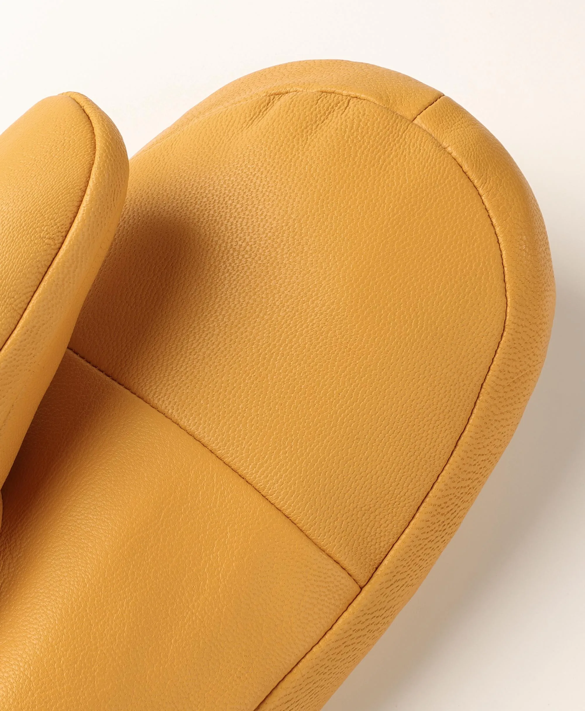 "Duluth" Unisex Heated Leather Chopper Mittens - Yellow