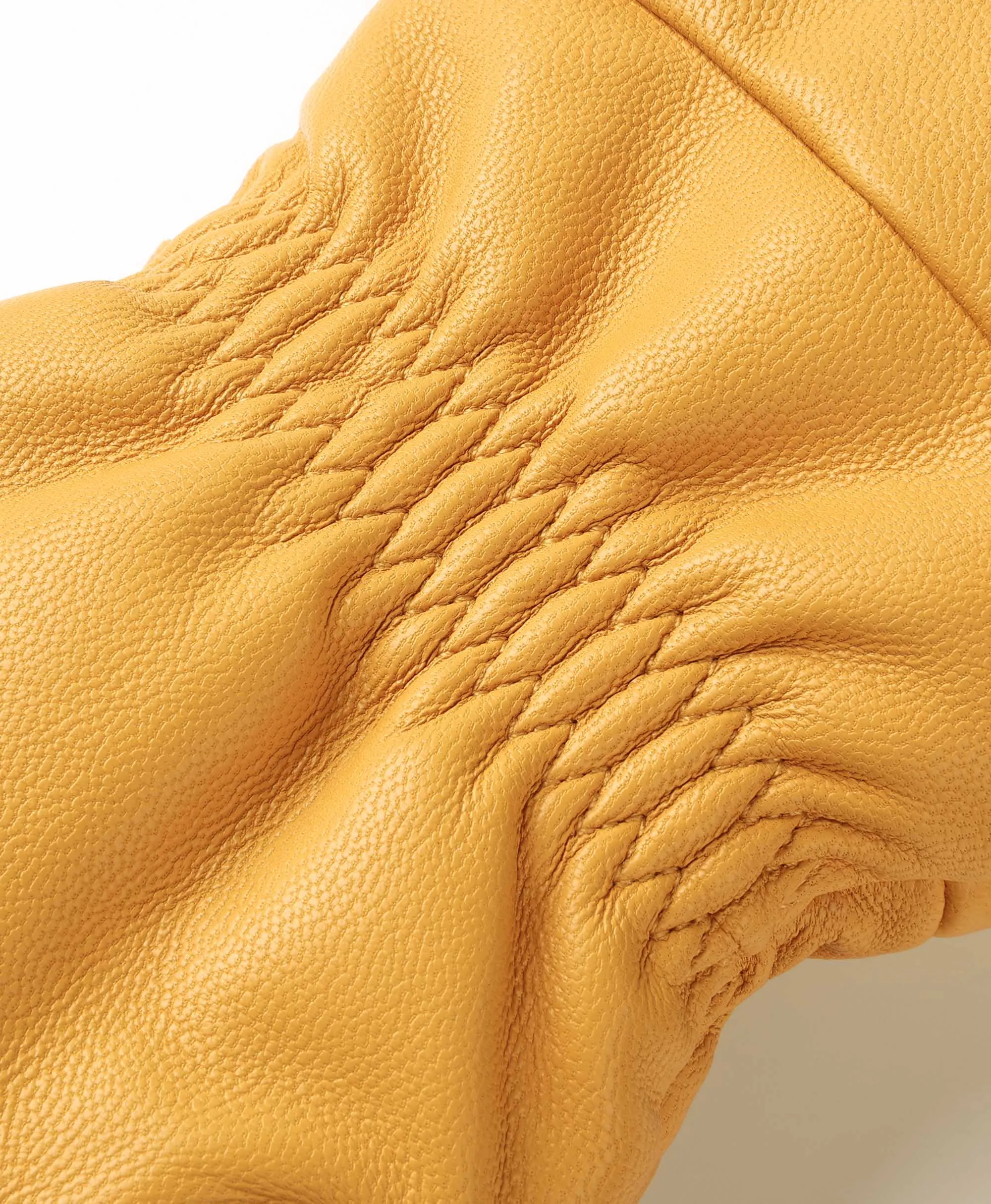 "Duluth" Unisex Heated Leather Chopper Mittens - Yellow