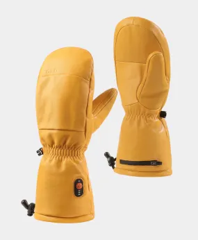 "Duluth" Unisex Heated Leather Chopper Mittens - Yellow