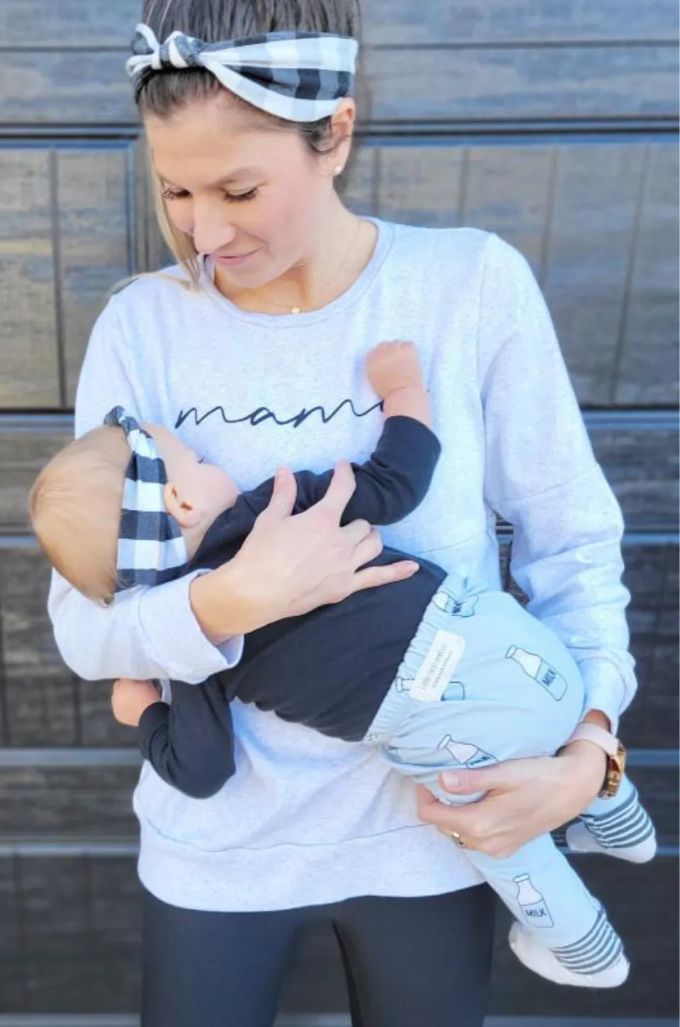 "MAMA" Nursing Sweatshirt - Gray