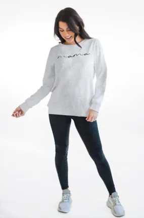 "MAMA" Nursing Sweatshirt - Gray