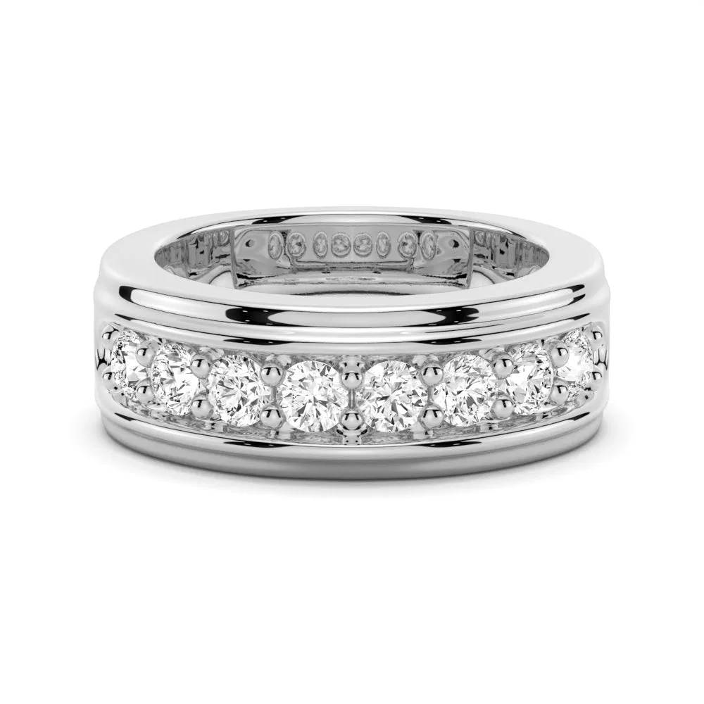 Radiant Cut Moissanite Bridal Set with Men's Wedding Band