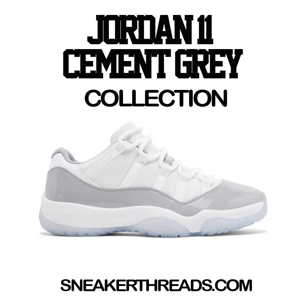 Retro 11 Cement Grey Raglan - Win 23 - White