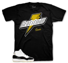 Retro 11 Gratitude Shirt - Bolt - Black